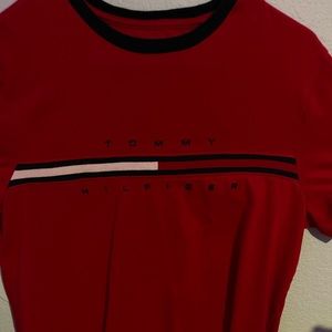 Red Tommy Hilfiger Tee